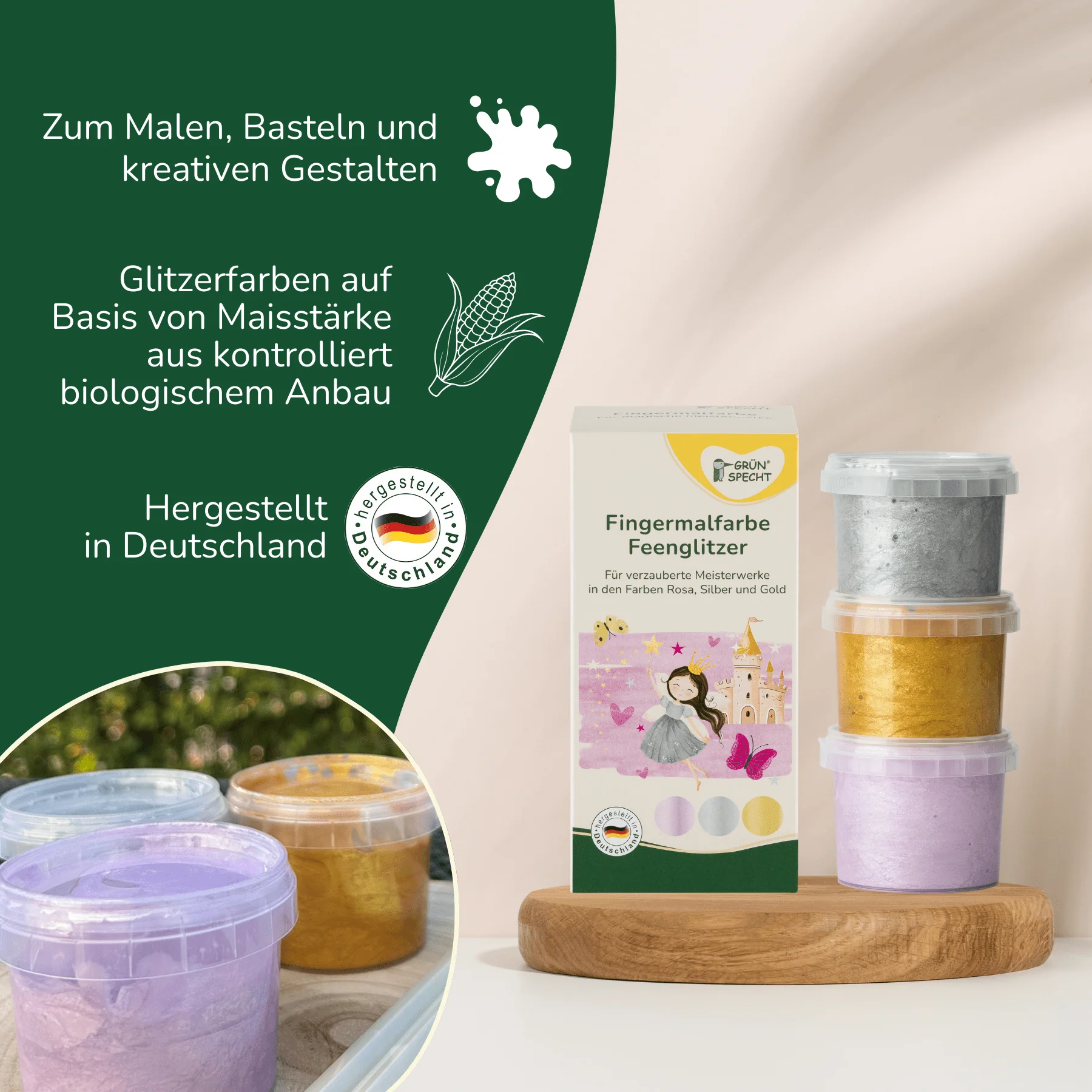 Fingermalfarbe Glitzer - Image 6