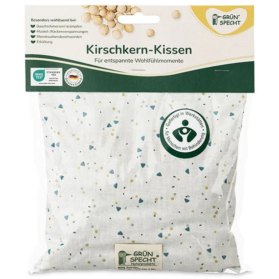 Kirschkern-Kissen, 19 x 19 cm - Image 5
