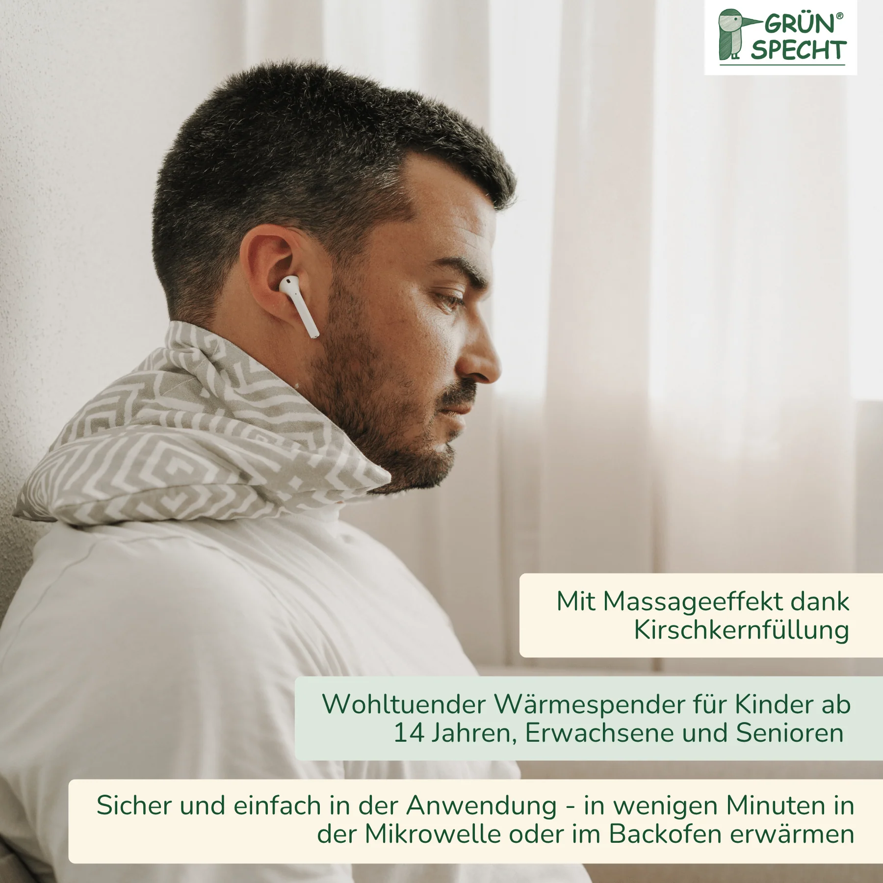 Kirschkern-Wärme-Auflage, 43 x 20 cm, in Geschenkbox - Image 8