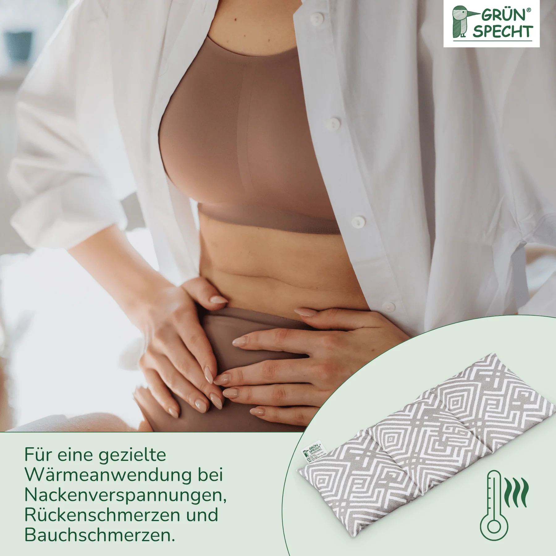 Kirschkern-Wärme-Auflage, 43 x 20 cm, in Geschenkbox - Image 9