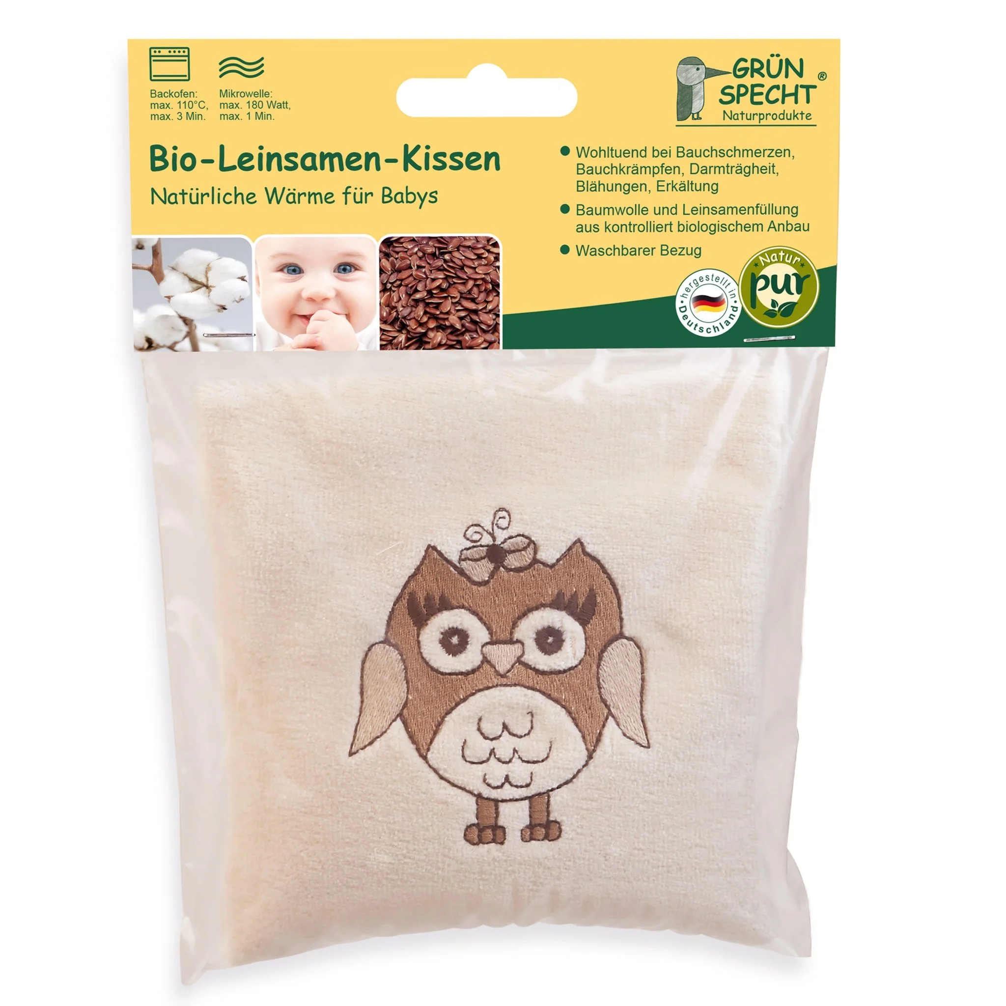 Leinsamen-Kissen für Babys mit Bezug - Image 7